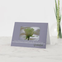 Beileid-Karte für Großvater-Verlust-Rose