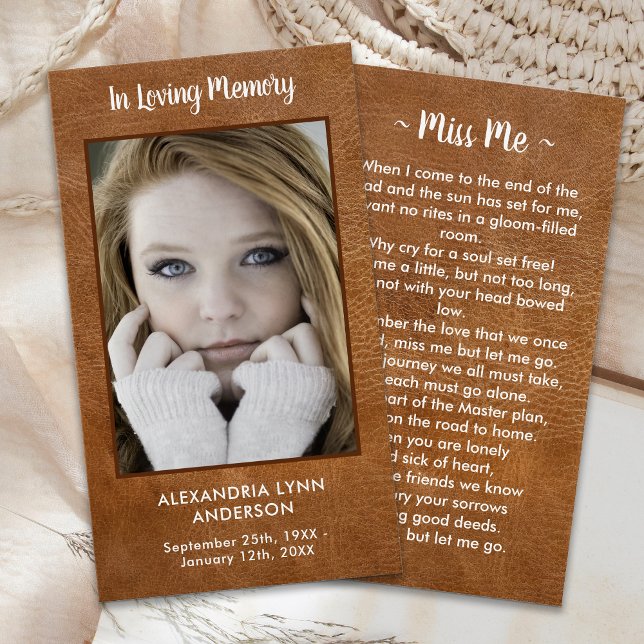 Beileid-Leather der Beerdigungskarte (Von Creator hochgeladen)