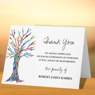 Beileid Memorial Beerdigung Vielen Dank Karte