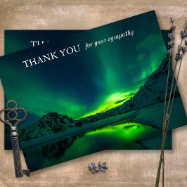 Beileid Memorial Nature Beerdigung Danke Karte