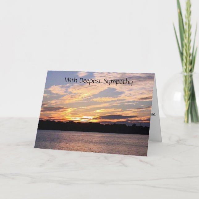 ***BEILEID*** MIT SCHÖNEM SONNENANSCHLUSS AUF DEM  KARTE (Vorderseite)