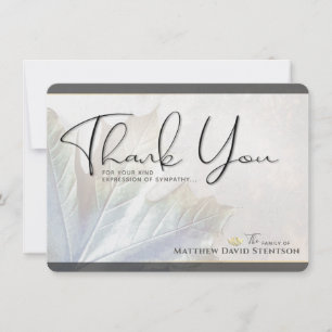 Beileid Naturfarben Herbstleaf dank Karte