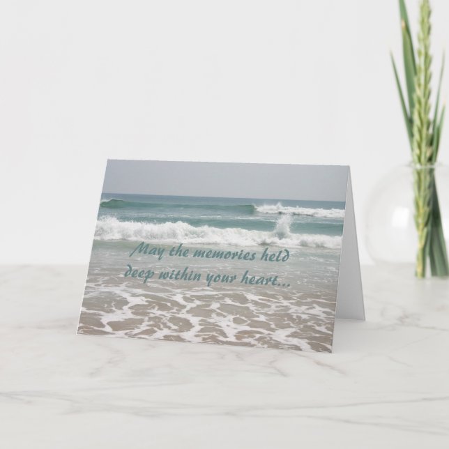 Beileid Ocean Beauty Card Karte (Vorderseite)