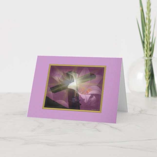 Beileid oder Osterkarte anpassen Feiertagskarte (Vorderseite)