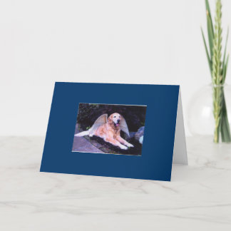 Beileid oder Rettungskarte (Hund) Karte