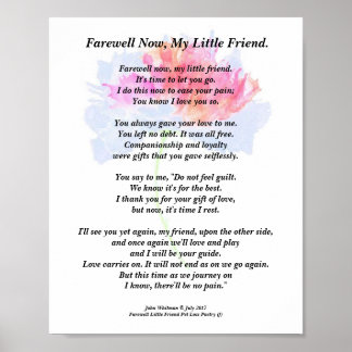 Beileid-Poesie drucken, Werteposter (Matte) Poster