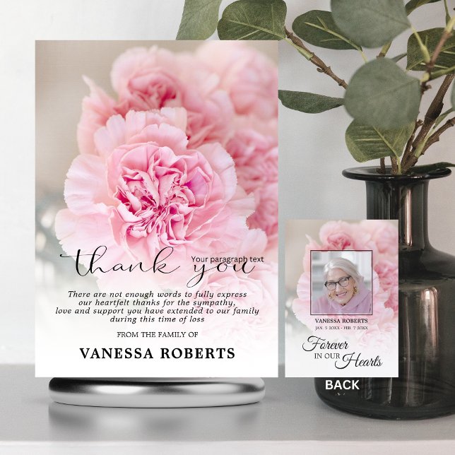 Beileid Rosa Nelken DANKE | FOTO (Von Creator hochgeladen)