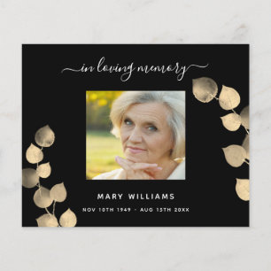 Beileid Schwarz-Eukalyptus-Foto