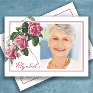 Beileid Tea Rose Foto Beerdigung Danke Karte