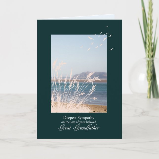 Beileid über den Verlust des Großvaters Karte (Vorderseite)