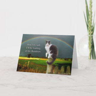 Beileid - Verlust der Heimtierkatze Karte