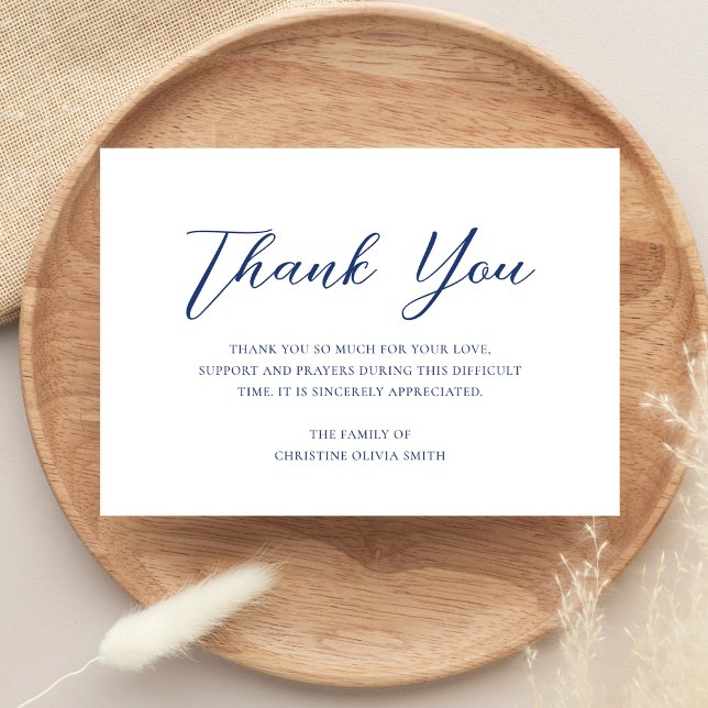 Beileid Vielen Dank Beerdigungskarte Bereavement Dankeskarte (Sympathy Thank You Card)