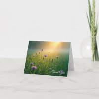 Beileid Vielen Dank für Ihre Wildblume Feld