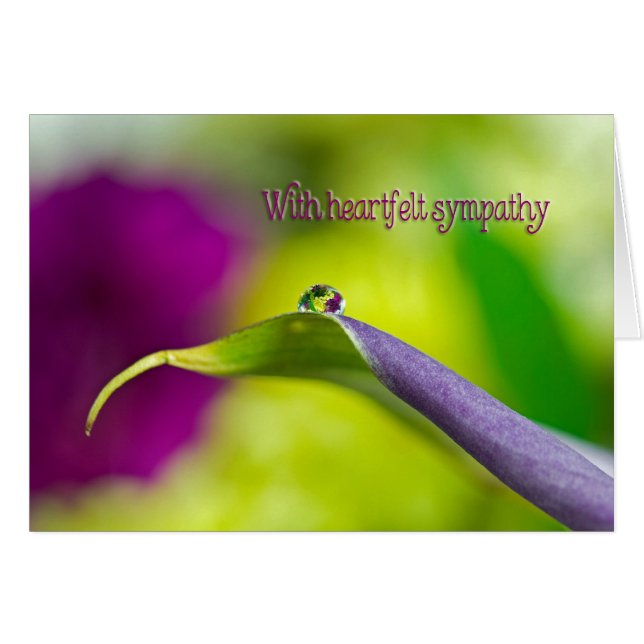 Beileid Wassertropfen auf der linken Seite (Vorderseite (Horizontal))