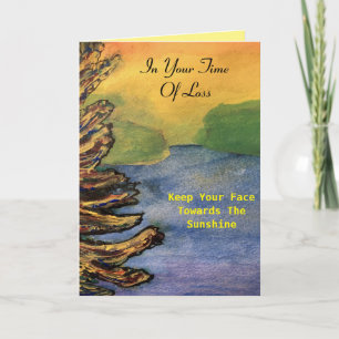 Beileid Zeit des Verfalls Sunshine Verse Lake Suns Karte