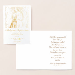 Beileid zum Verlust von Yorkshire Terrier Custom Folienkarte