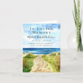 Beileid zur Beerdigung des Gedächtnisses Dankeskarte