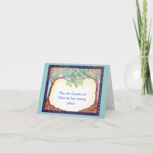 Beileidkarte für Frau Karte (Vorderseite)