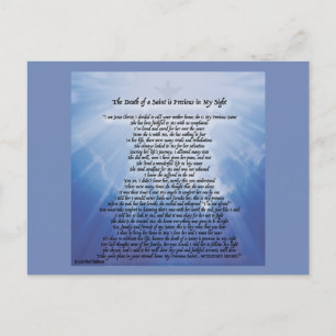 Beileidpostkarte für den Verlust Ihrer Mutter Ankündigungspostkarte