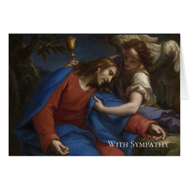 Beileids-Begräbnis- religiöser Jesus-Engel (Vorderseite (Horizontal))