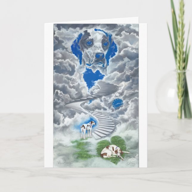 Beileids-Karte ~ das Gebet eines Hundes Hunde Karte (Vorderseite)