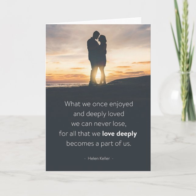 Beileids-Karten-"tief geliebte" Beileid-Wünsche Karte (Vorderseite)