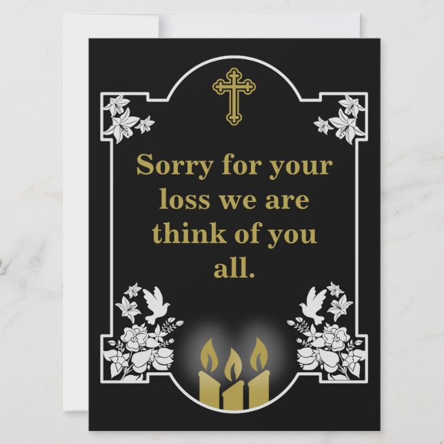 Beileidsbekundung (Vorderseite)