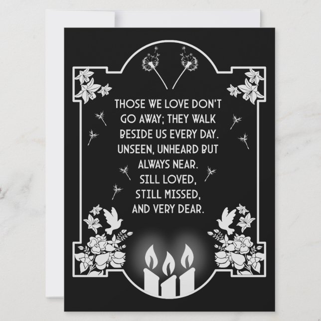 Beileidsbekundung (Vorderseite)