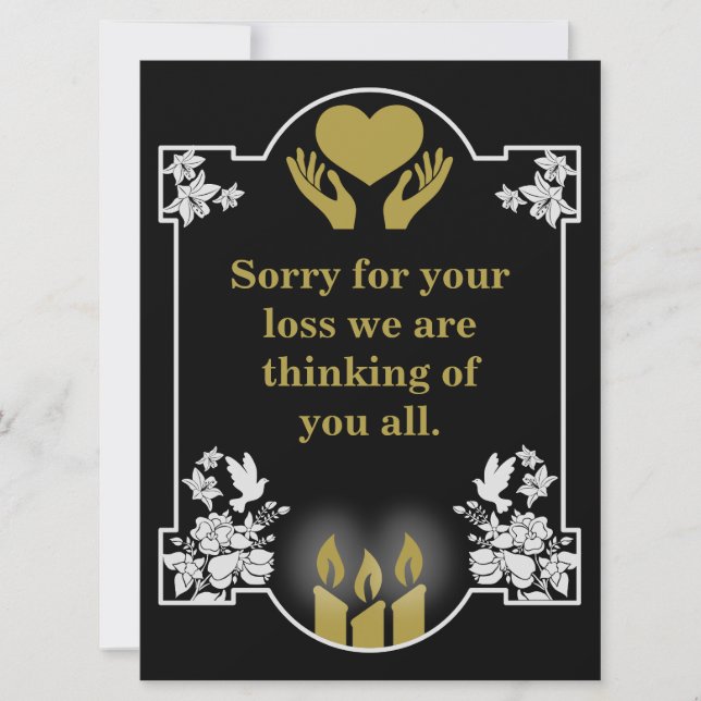 Beileidsbekundung (Vorderseite)