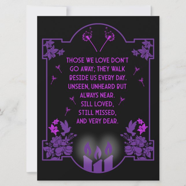 Beileidsbekundung (Vorderseite)