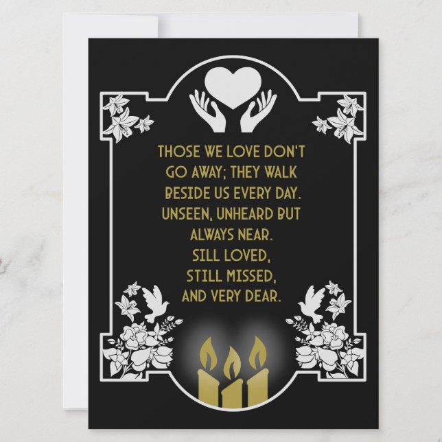 Beileidsbekundungen (Vorderseite)