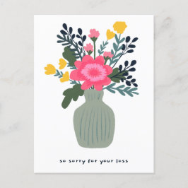 Beileidsbekundungen Entschuldigung für Verlust Vas Postkarte