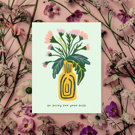 Beileidsbekundungen Entschuldigung für Verlust Vas Postkarte