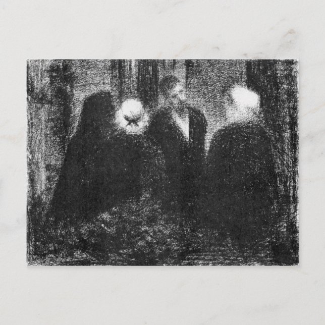 Beileidsbekundungen von Georges Seurat Postkarte (Vorderseite)