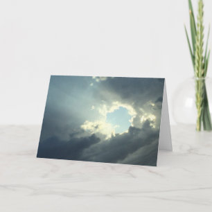Beileidskarte, Foto, dunkler Himmel mit dem Karte