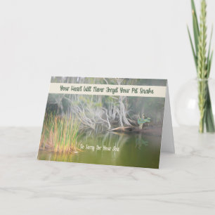 Beileidskarte für den Verlust einer Schlange als H Karte