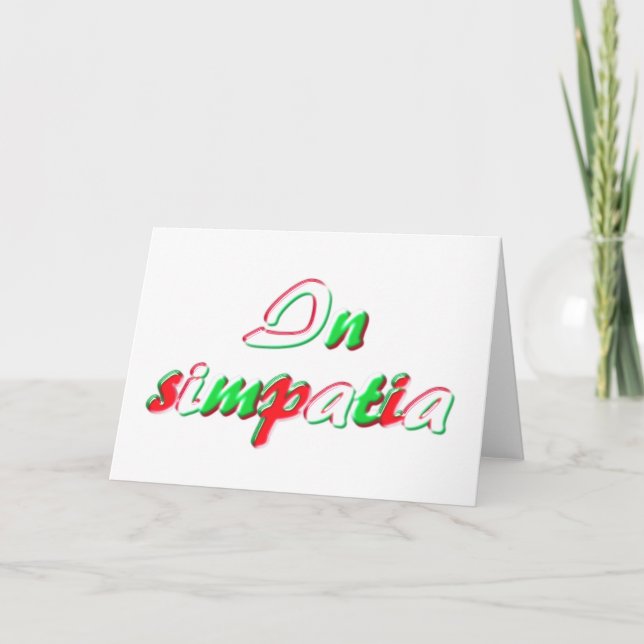 Beileidskarte Karte (Vorderseite)