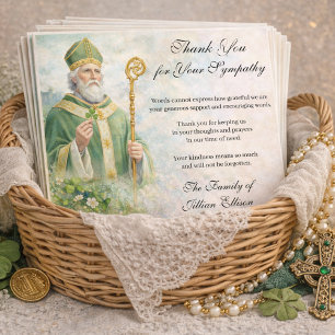 Beileidskarte mit katholischem irischem keltischem dankeskarte