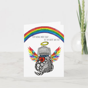 Beileidskarte Verlust des Hundes Mitgefühl Grußkar Karte