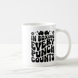 Beim Boxen zählt jeder Schlag Boxer Sport Athlet Kaffeetasse