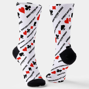Beim Brillenspielen immer ein Poker-Gesicht Behalt Socken