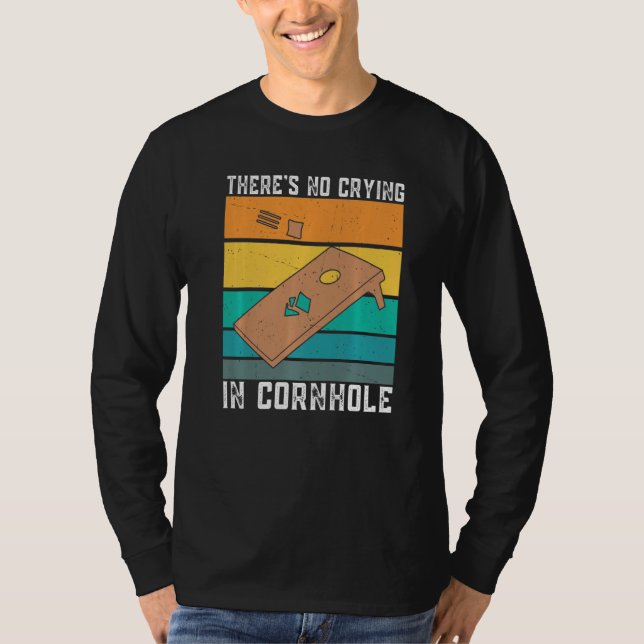 Beim Cornhole-Sack-Bohnenbeutel-Wurfspiel wird nic T-Shirt (Vorderseite)