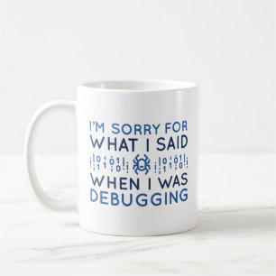 Beim Debuggen Kaffeetasse
