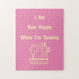 Beim Nähen bin ich glücklich Puzzle