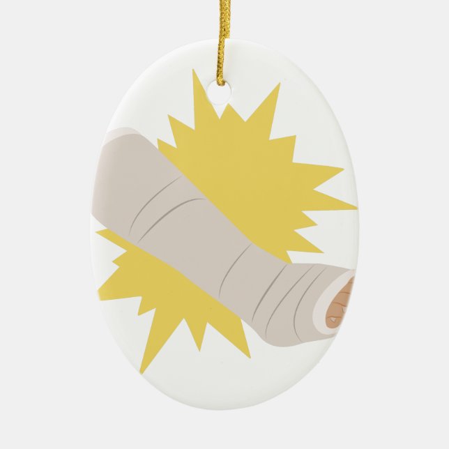 Bein-Form Keramik Ornament (Vorne)