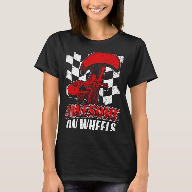 Beinamputation Doppelbeinamputehalterung T-Shirt (Vorderseite)