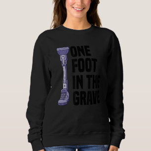 Beinamputierter Amputationsunterstützung Rollstuhl Sweatshirt