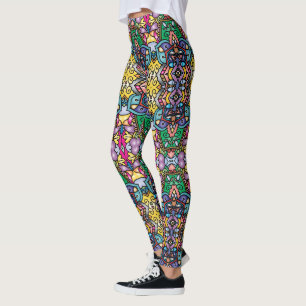 Beine Alive: Einzigartig gemusterte Leggings im Üb