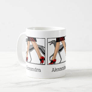 Beine Art Deco Frauen Greyhound Whippet Hund R Kaffeetasse