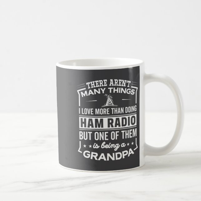 Being A Ham Radio Grandpa Funny Old Man  Kaffeetasse (Rechts)